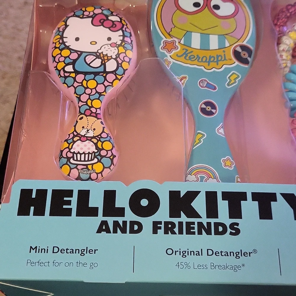 Wet Brush+Goody Detangling Accesories b Hello Kitty Keroppi & Friends